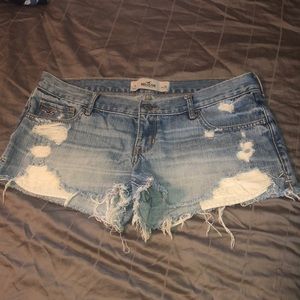 Hollister low rise denim shorts